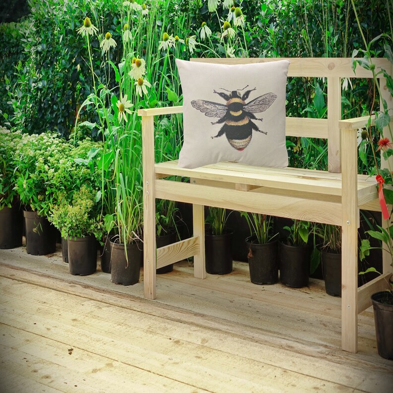 Decorative Bumble Bee Pillow Cover/Throw Pillow Cover/ Printed Pillow Cover/ Farmhouse Pillow Cover/Accent Pillow Cover image 8
