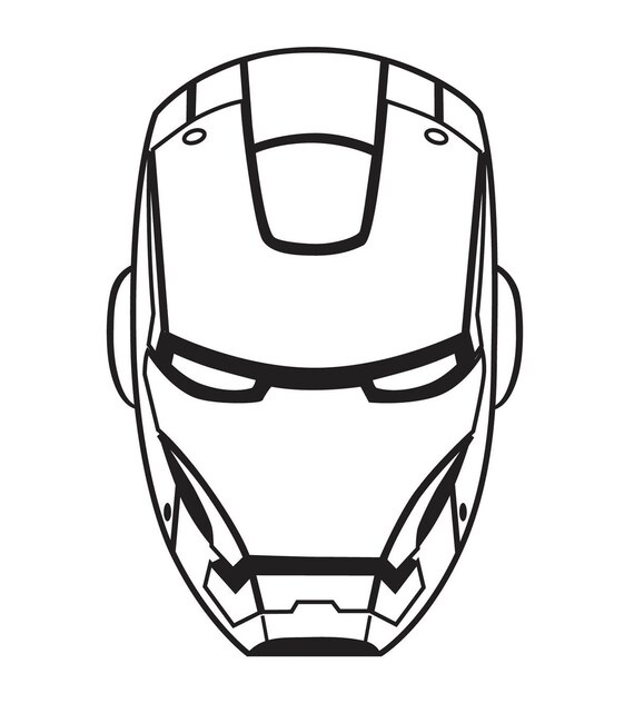 Iron Man Mask Vinyl Decal