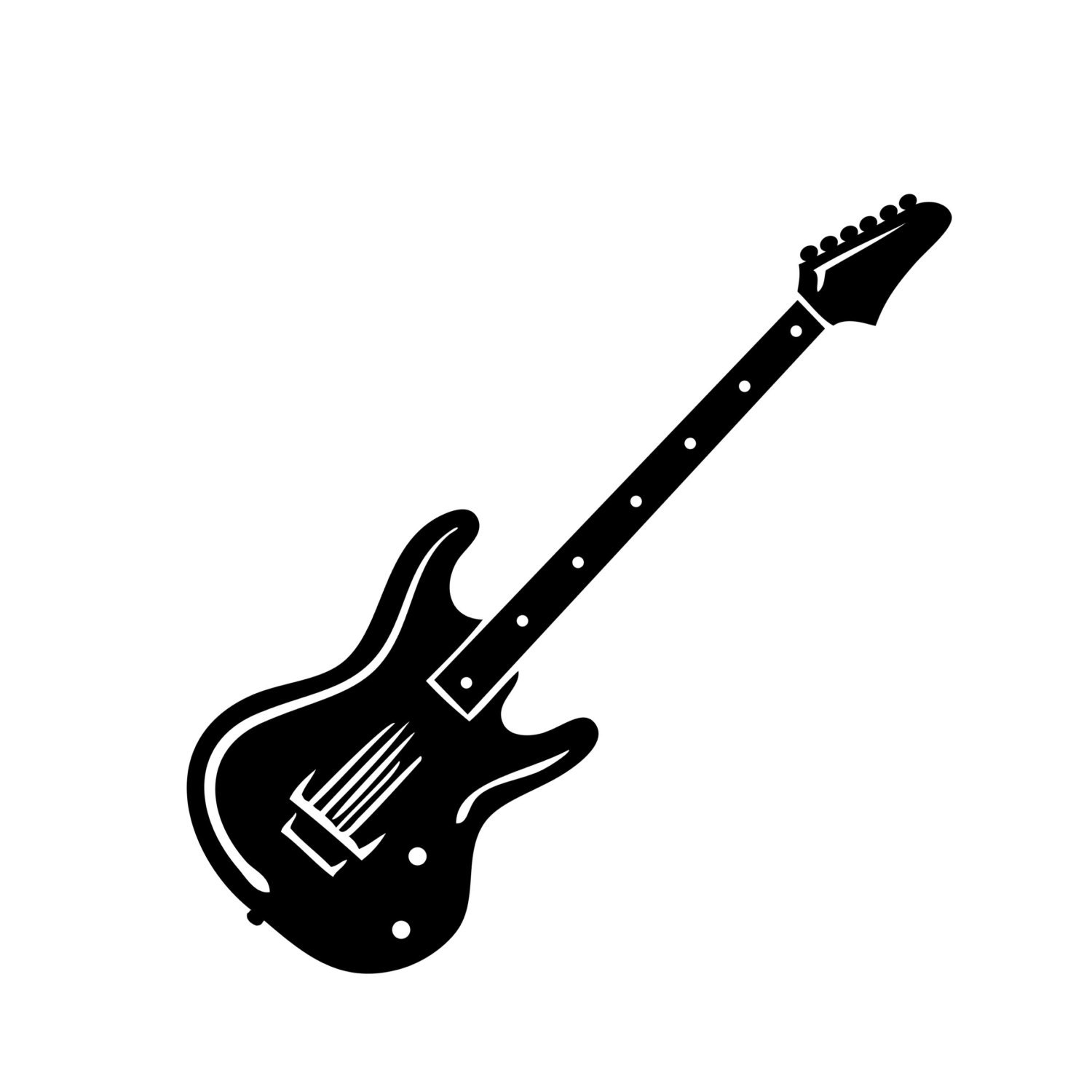 guitar vinyl decal etsy
