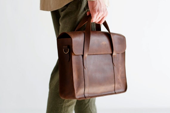 genuine leather business bags