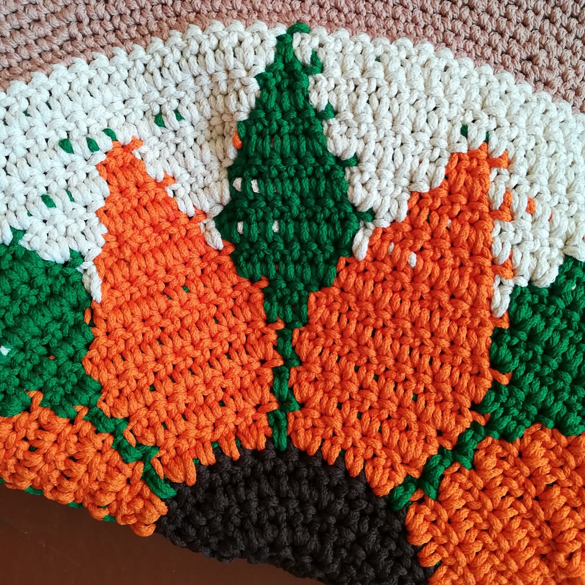 Sunflower Rug Crochet Round Rugs Carpet Knit Rom Rope Cord Etsy