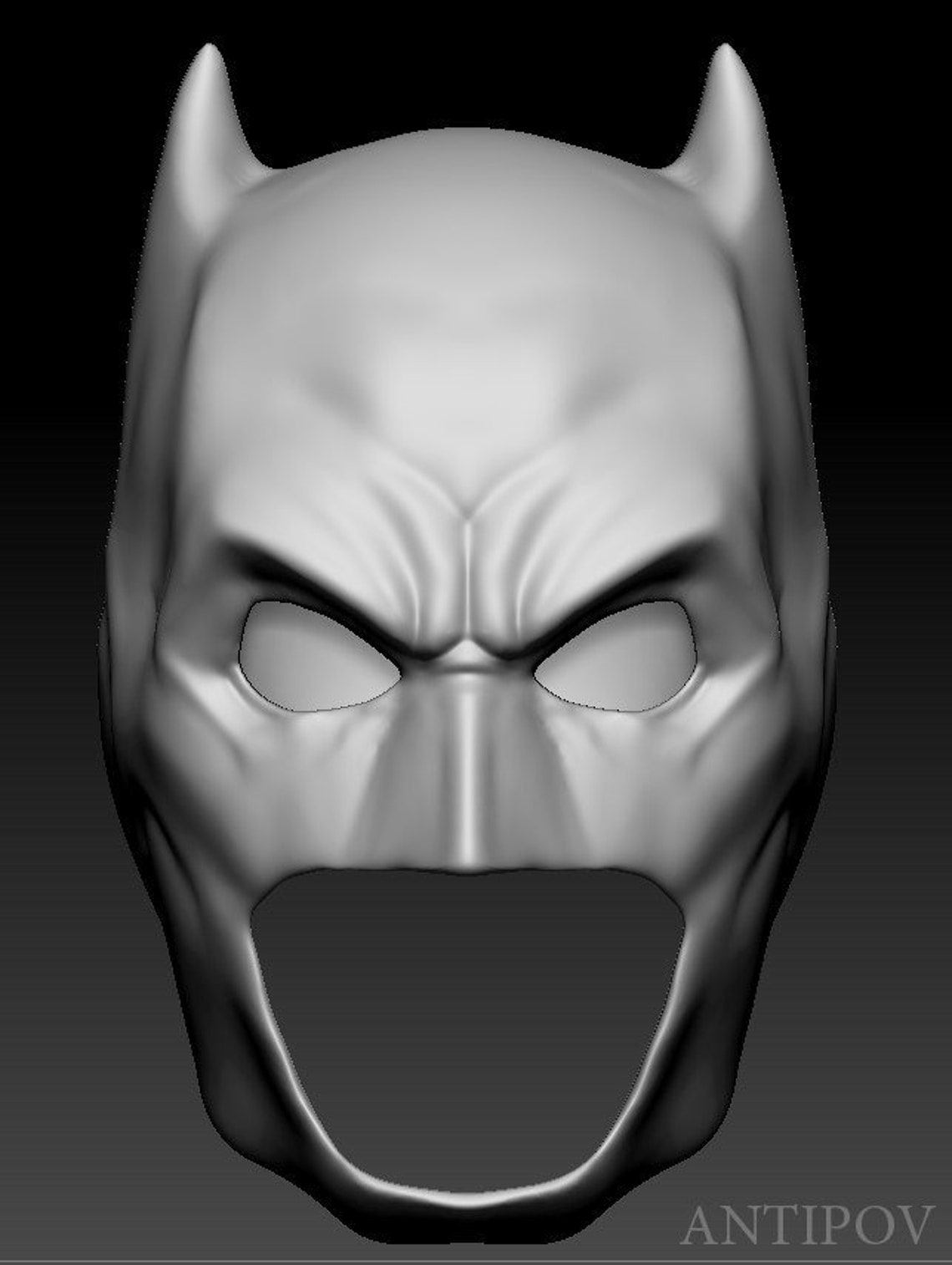 Batman Helmet 3D Print File STL Etsy