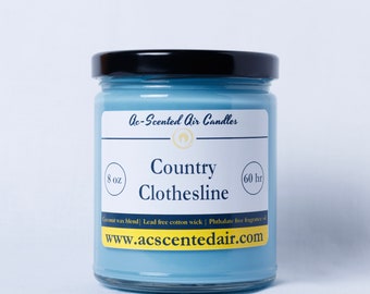 8 Oz Country Clothesline Scented Candle