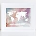 Map 4 Watercolor Wall Art Wall Decor Nursery Art Print - Etsy