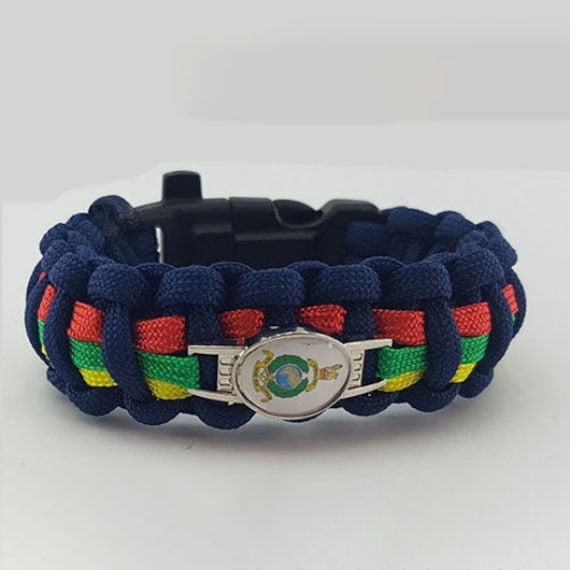 Royal Marine RMC Commando Emblem Paracord Bracelet - Etsy UK