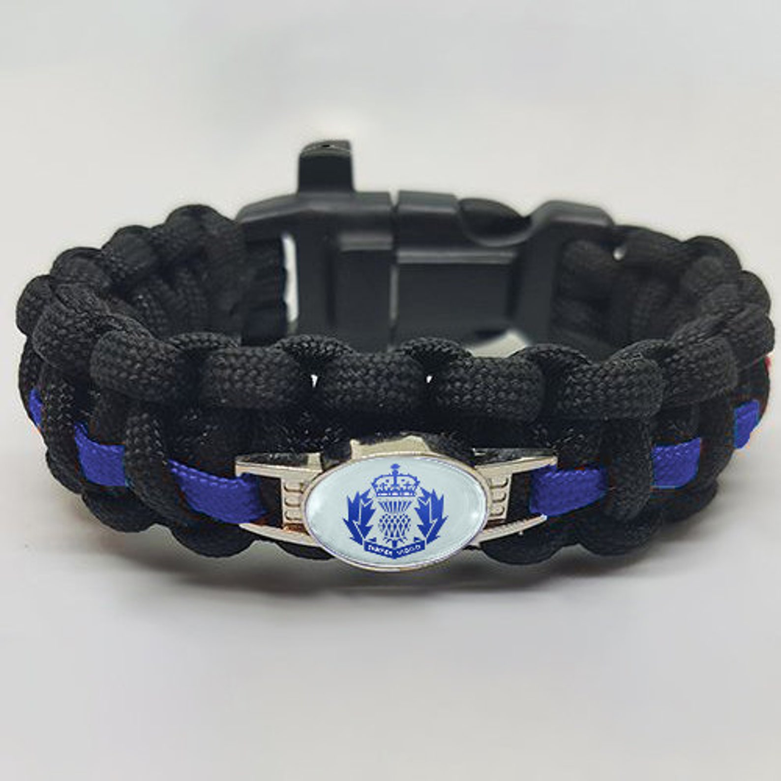 Police Scotland Paracord Bracelet Wristband Great Gift Etsy