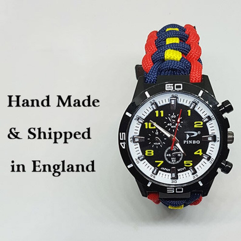 Paracord Watch With the Royal Logistic Corp RLC Colours for Etsy