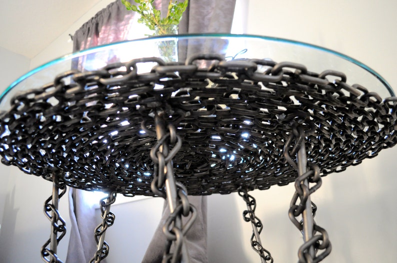Industrial Metal/glass Coffee Table Etsy