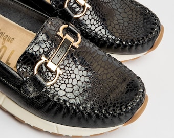 Women's Casual Leather Slip On Shoes