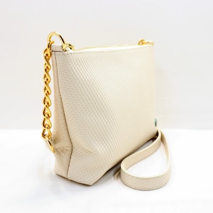 Handmade Shoulder Crossbody Leather Handbag White