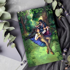 Cartolina con stampa artistica / Sebastian Nothwell / Gay Romance Book / Tales from Blackthorn Briar / Magic Fantasy