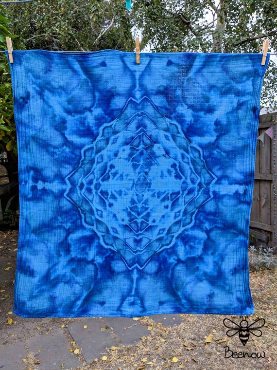 tie dye muslin swaddle