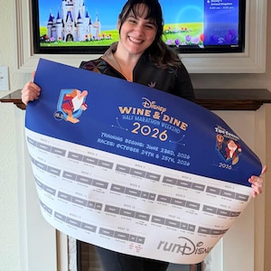 Training Poster Two Course Challenge 2026 Wine & Dine Weekend rundisney Grumpy