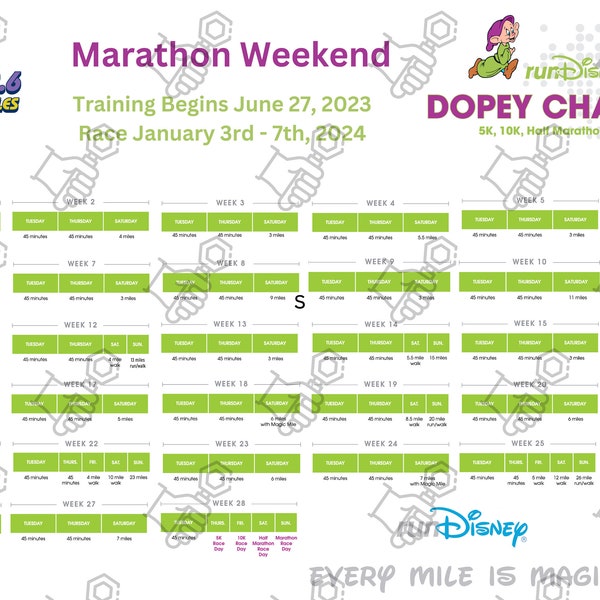 Dopey Challenge Etsy