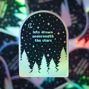 Under the Stars | Holographic Sticker