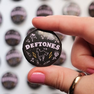 Deftones Button Pin | Adjustable | 1.25&quot;
