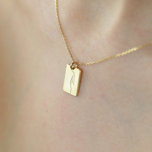 Body Pendant Necklace,Gold Feminist Necklace,Girl Power Necklace,Self Love Necklace,Female Body Necklace,Gift for Her