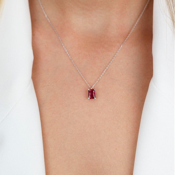 Genuine online ruby necklace