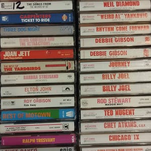 Cassette Tapes List 1 80's & 90's image 3