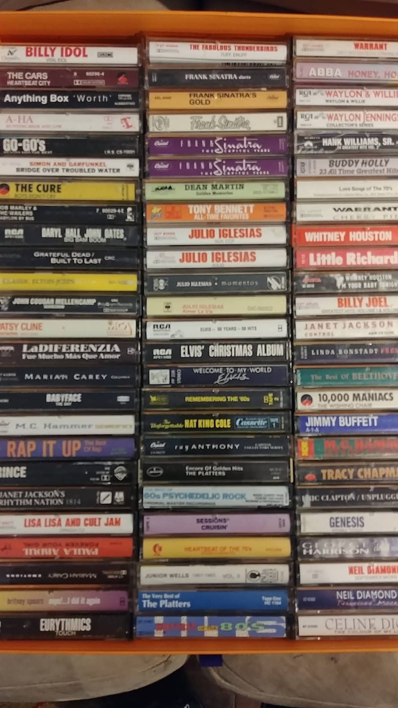 Cassette Tapes List 1 80's & 90's - Etsy