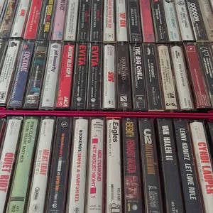 Cassette Tapes List 280's-90's Rock, Soundtracks, Oldies image 1