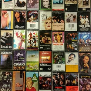 Cassette Tapes List 1 80's & 90's image 1