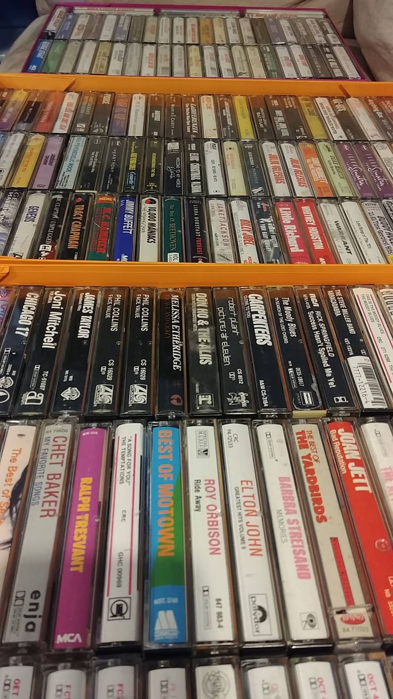 Cassette Tapes List 280's-90's Rock, Soundtracks, Oldies image 5