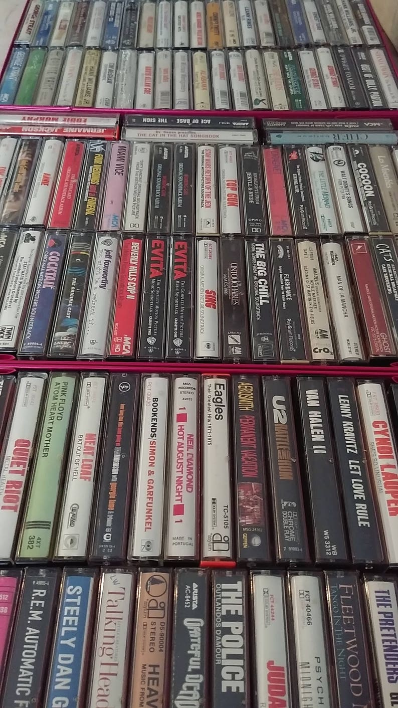 Cassette Tapes List 1 80's & 90's Etsy