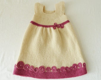 Baptismal dress / festive dress, organic wool