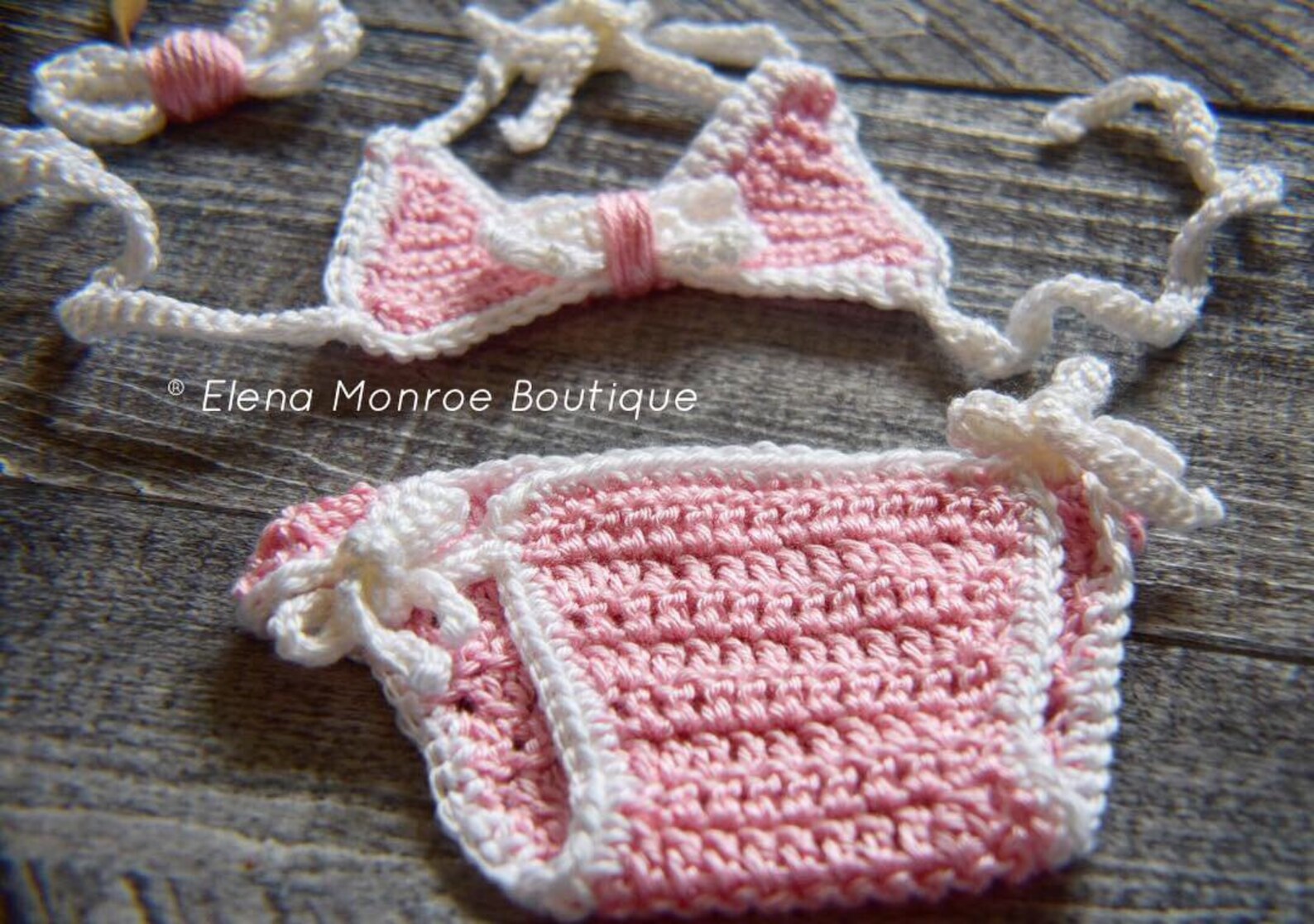 Crochet Baby Bikini Set 06 612 Month Baby Bikini Mircro Etsy