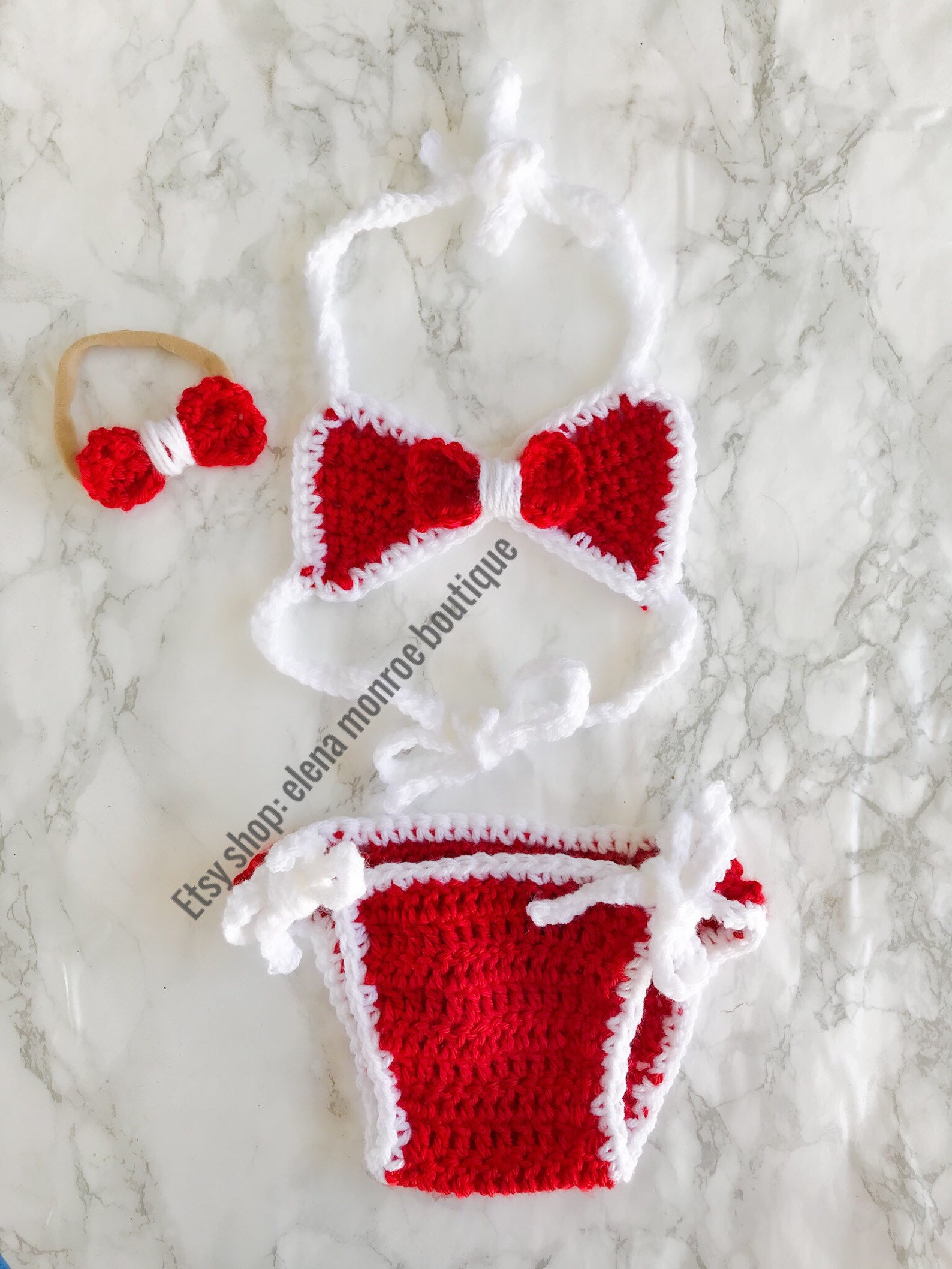 Crochet Baby Bikini Set 06 612 Month Baby Bikini Mircro Etsy