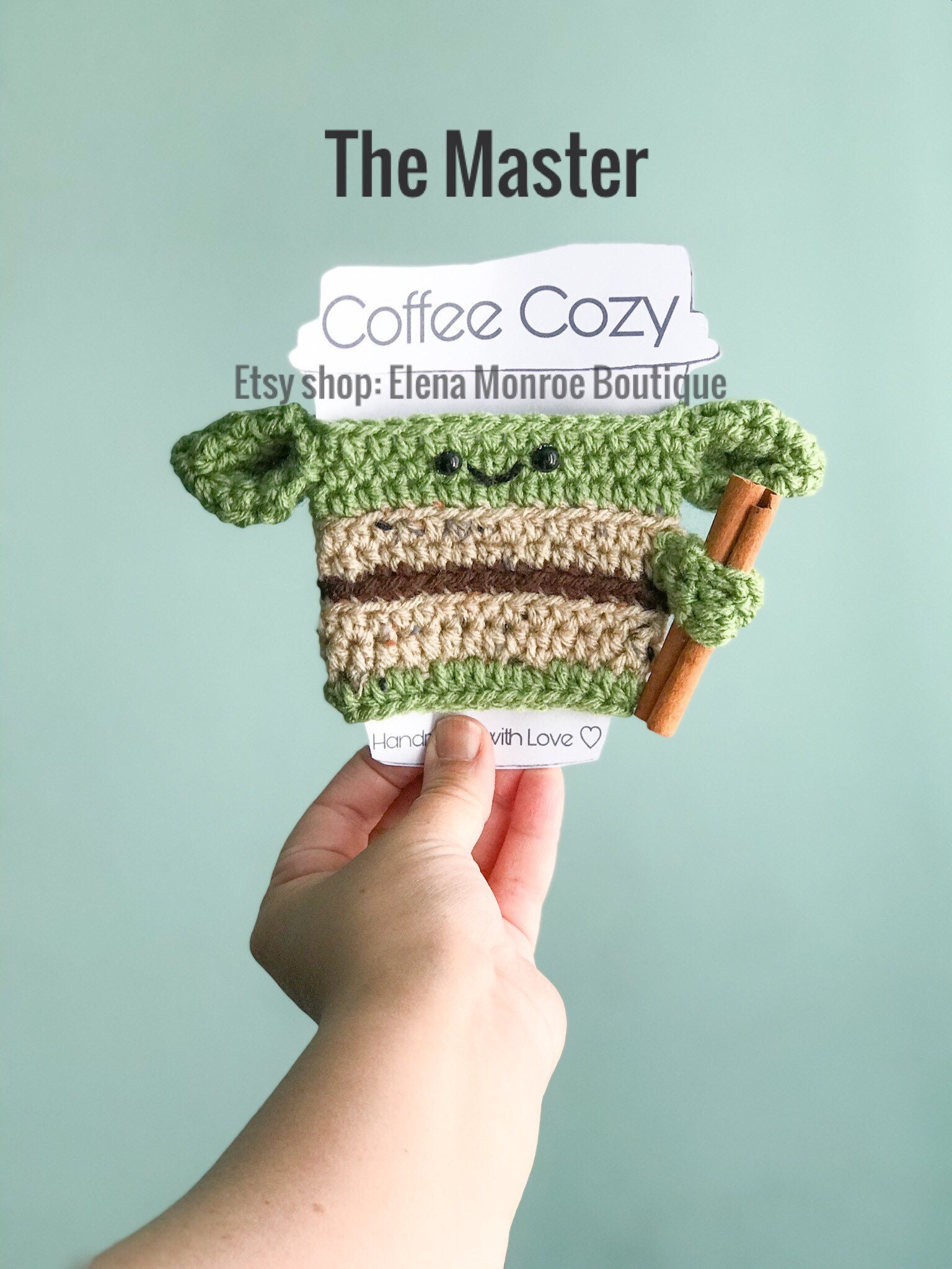 Easy Cup Cozy with Plush Yarn – The Yarn Bowl Crochet
