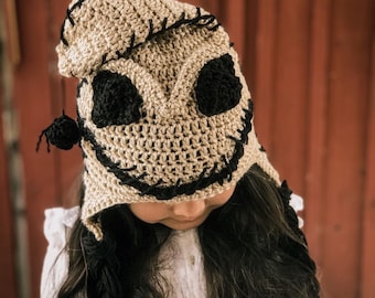 Gehäkelte Boogie-Mütze, Boogie-Man-Mütze, Nightmare-Mütze, Boogie-Mütze, Halloween-Mütze, Sandmann-Mütze