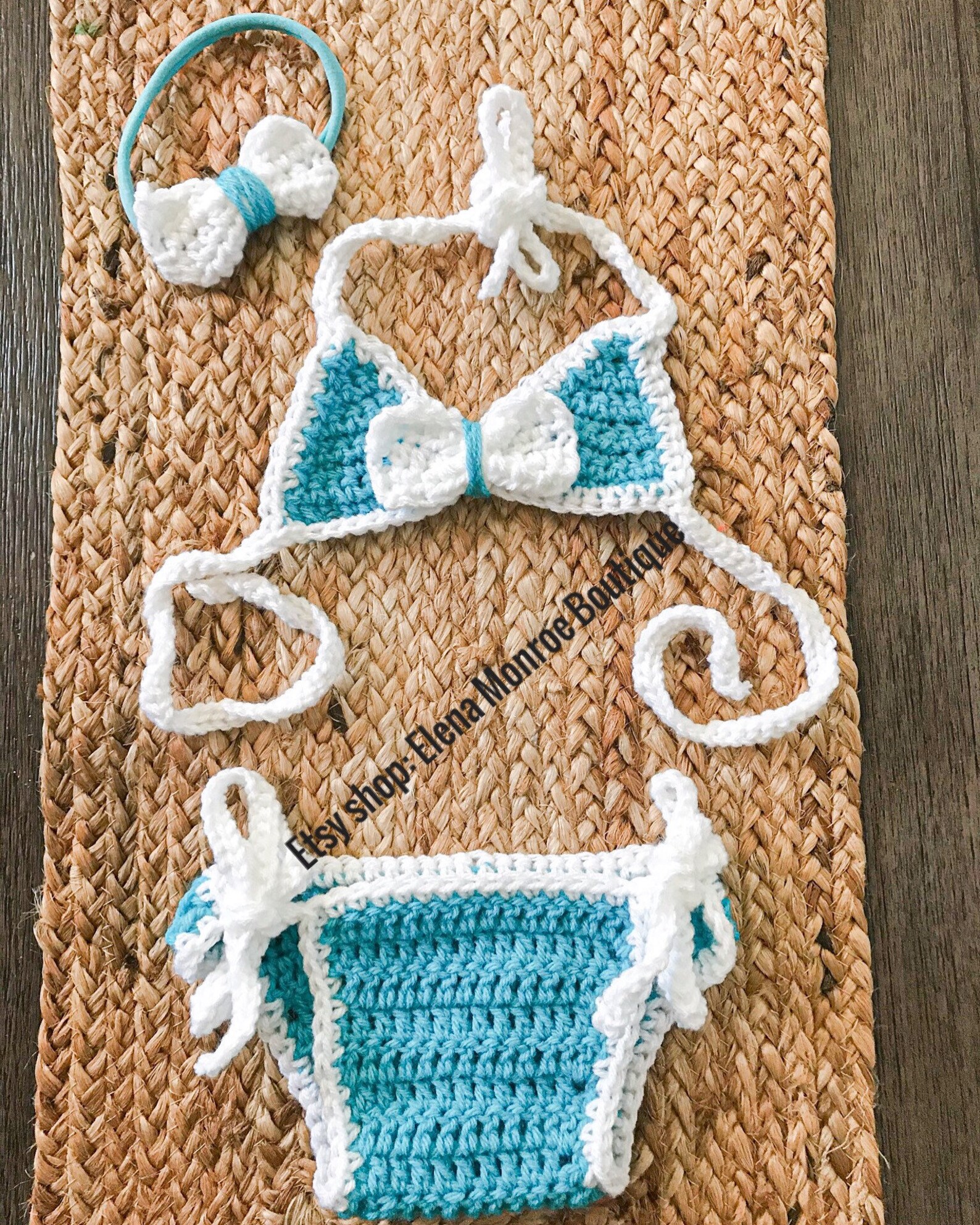 Crochet Baby Bikini Set 06 612 Month Baby Bikini Mircro Etsy