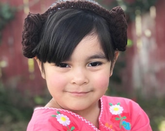 Crochet braid buns, Hispanic heritage headband, alien ears, Leia buns, beermaid Oktoberfest headband, Bavarian braids, princess headband