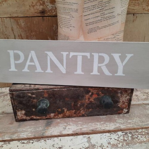 Wooden Pantry Door Sign. Vintage British Railway Style. Etsy