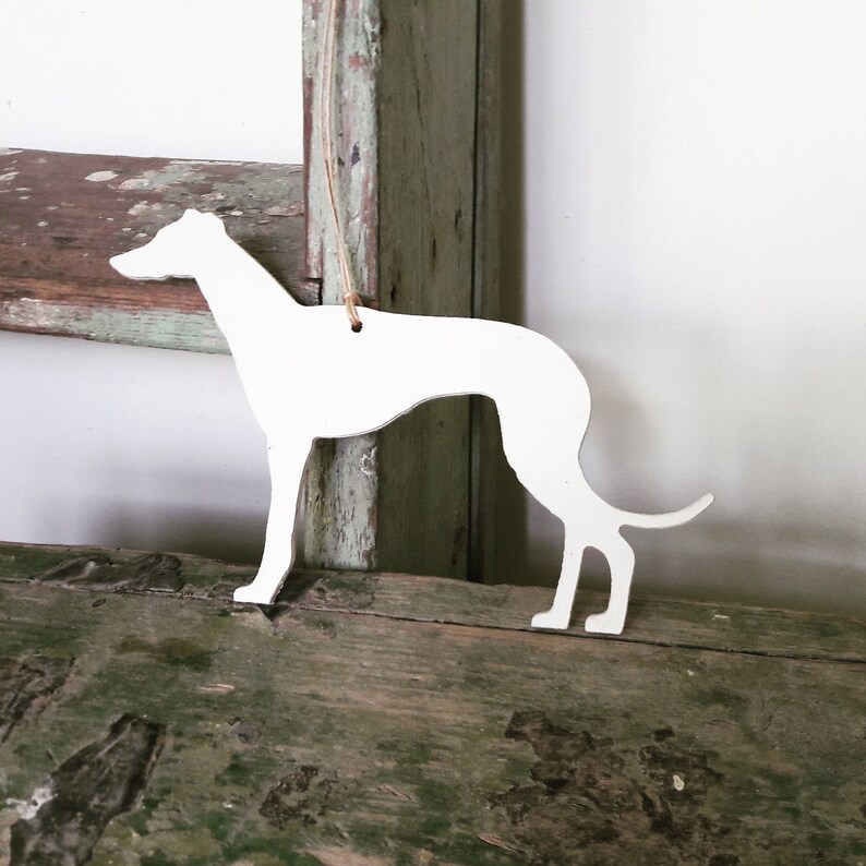 Hanging Greyhound Whippet Lurcher Christmas Ornament Etsy Ireland