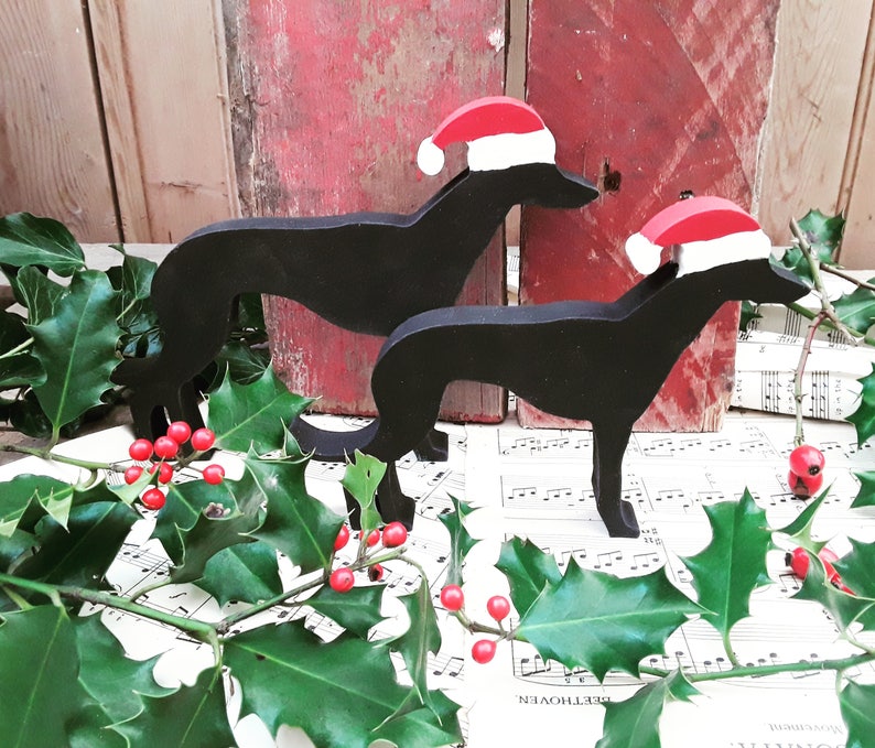 Greyhound Lurcher Whippet Christmas Ornament Hand Painted Etsy