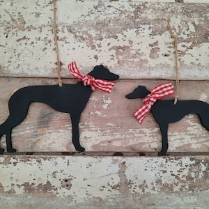 Hanging Greyhound, Whippet, Lurcher Ornament