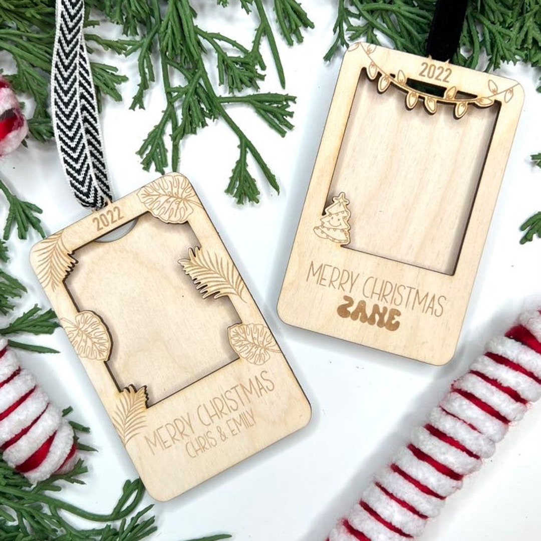 Photo Frame Ornament Personalized Picture Ornament Photo Ornament