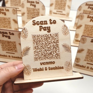 Custom QR Code Sign - QR Sign - QR Sign for Buisness - Scan to Pay - Small Business Marketing - Venmo - Cash App - PayPal