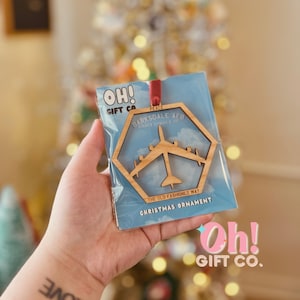 Custom Barksdale AFB Ornament - Air Force Base Ornament - Custom Military Ornament - Family Name Ornament - Military Installation Ornament