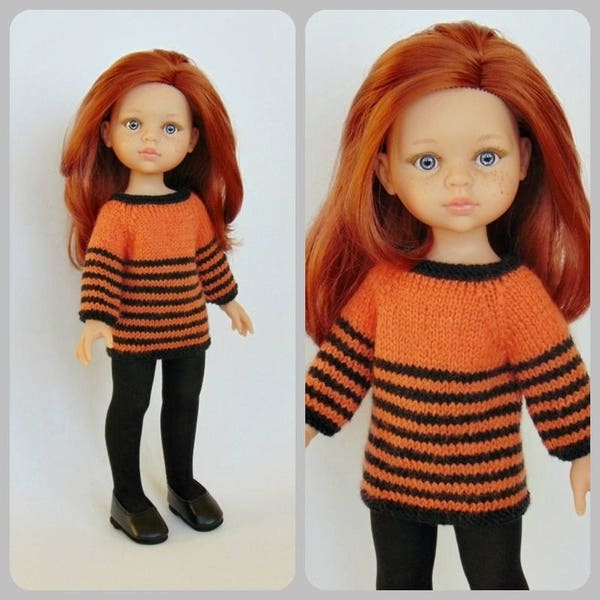 Doll clothes, Paola Reina, doll, sweater, Minouche doll, Corolle Les Cheries, Little Darling doll, 13 inch dolls, 14 inch doll