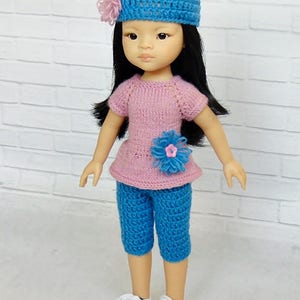 14 inch doll outfit Paola Reina Christmas gifts doll sweater, doll hat image 10