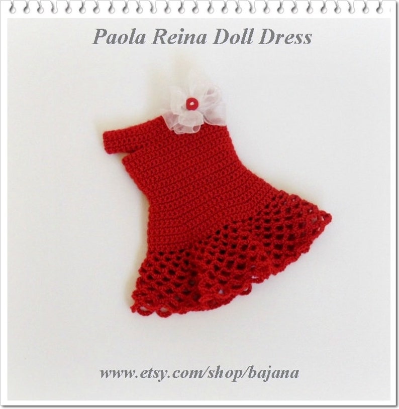 Doll dress, Paola Reina, Minouche doll, Corolle Les Cheries, Christmas gifts image 2