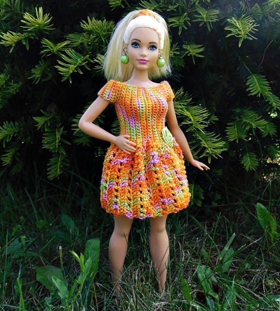 barbie doll crochet dress