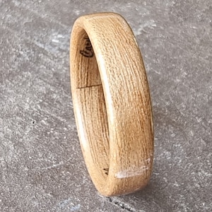 Customizable Chestnut Wood Ring - Wedding Ring for Him, for Her - Handmade Customizable Wooden Engagement Ring