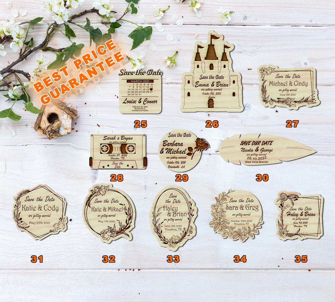 Save the Date Magnet Dates Magnets - Etsy