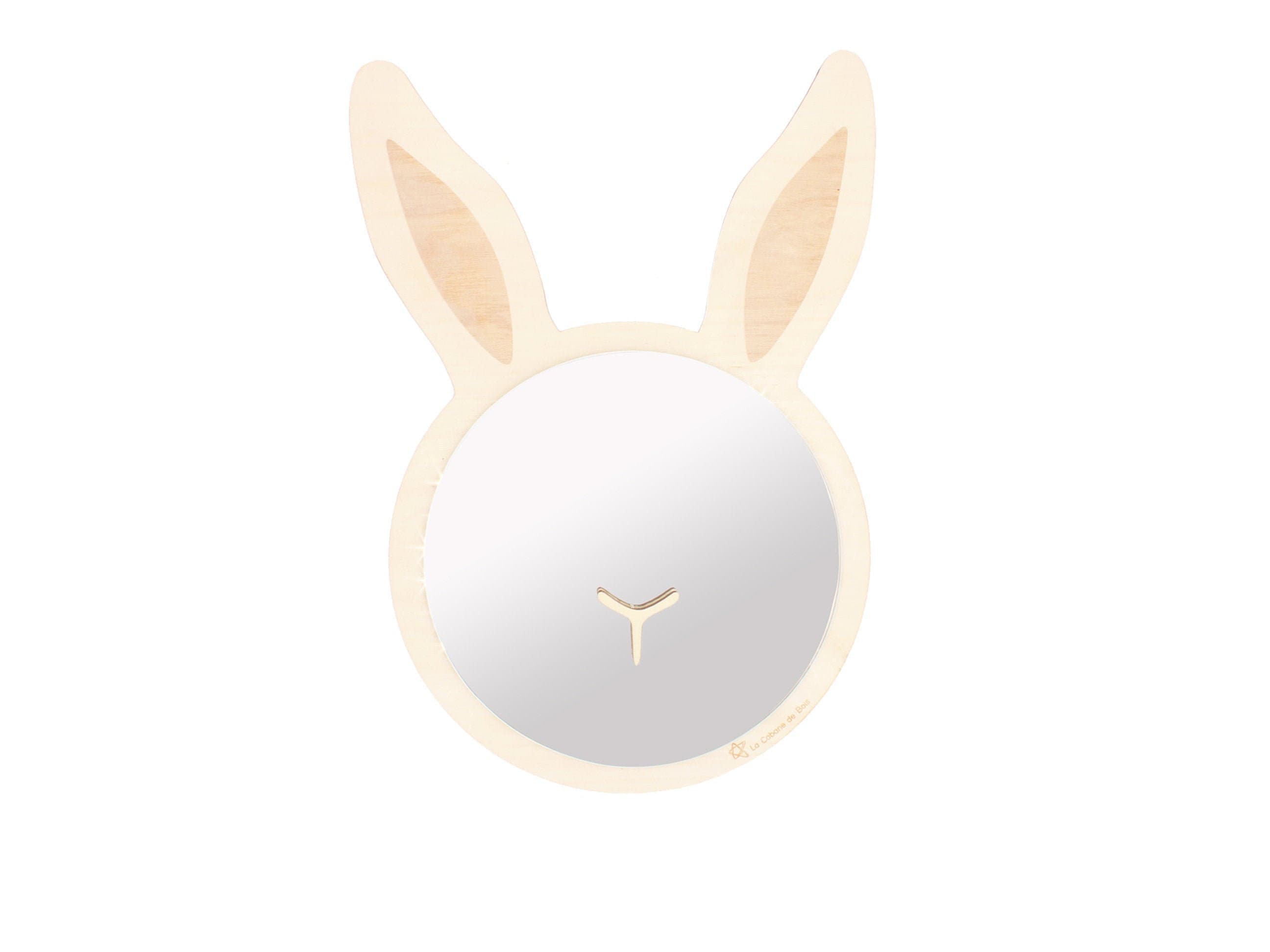 Miroir Bois Lapin