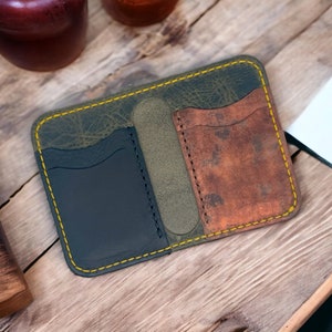 BM Mercury - Custom Minimalist Handmade Leather Wallet - No lining